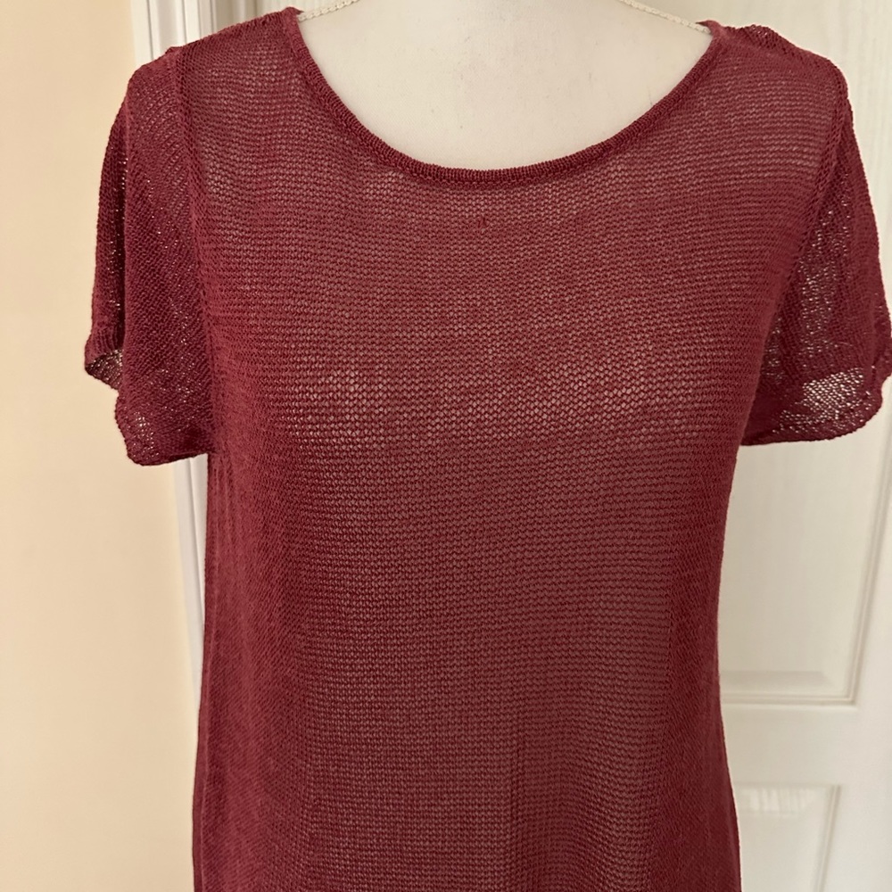 Eileen Fisher Woman’s Burgundy Dress-Tunic, Sz S/P - Picture 3 of 11
